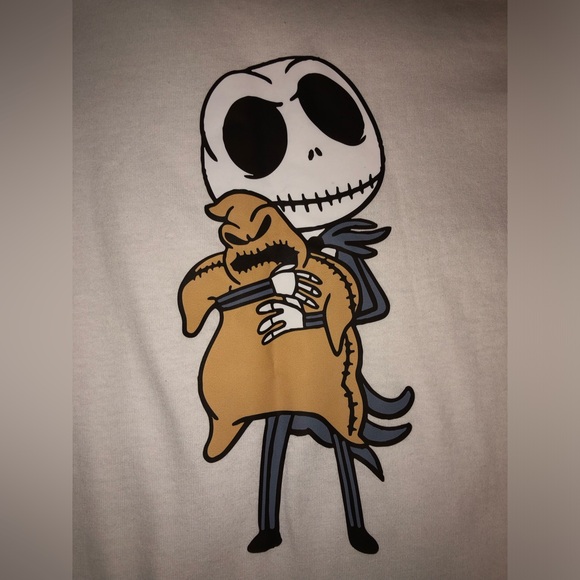 Custom Made Jack Skellington White Tee 💀 - Picture 3 of 3